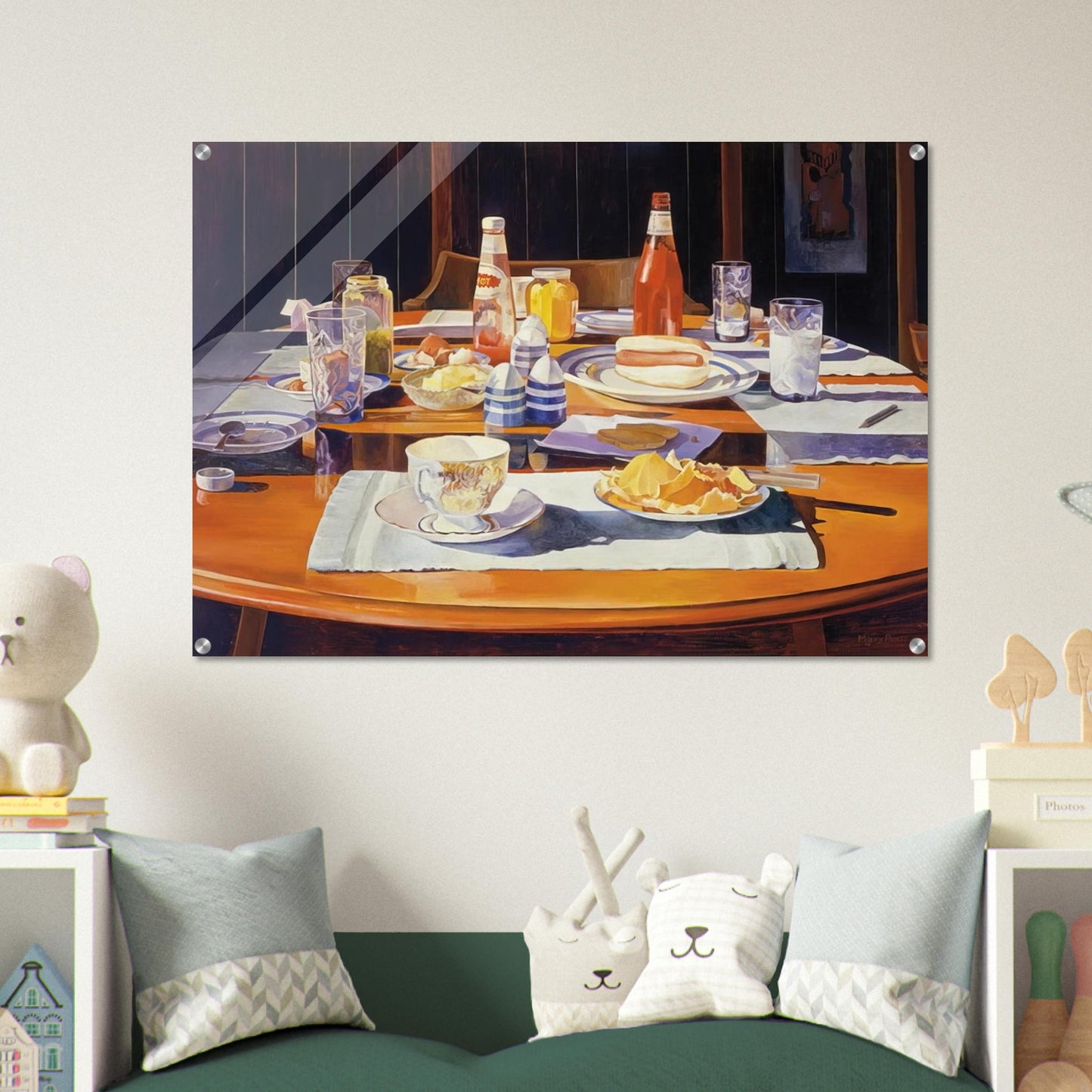 Supper Table - 1969 - Mary Pratt Acrylic Print - 70x100 cm / 28x40″ inches