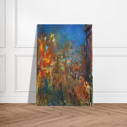 Leicester Square at Night - claude monet Brushed Aluminum Print - 70x100 cm / 28x40 inches | claude monet Aluminum Print | claude monet Prints