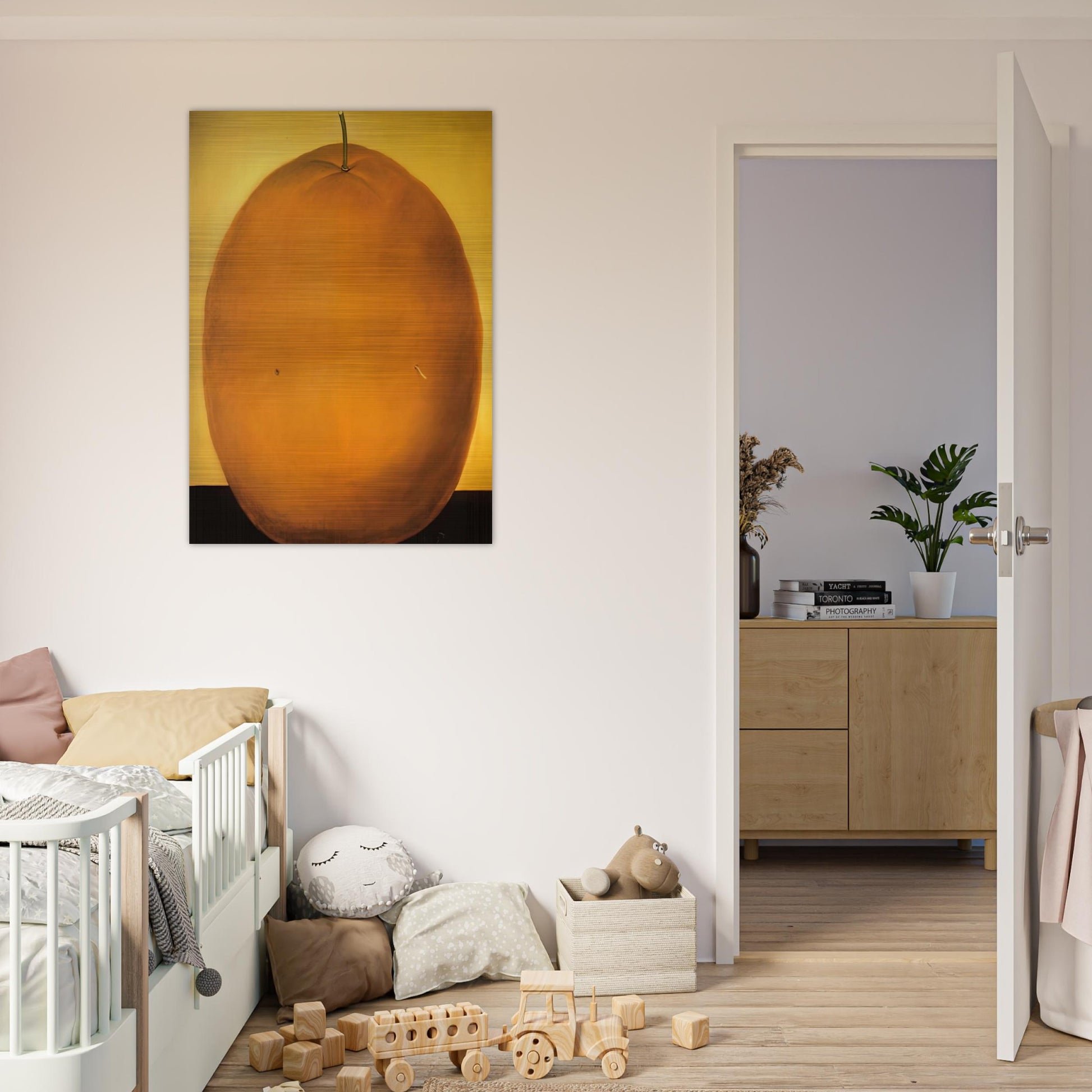 ORANGE - Fernando Botero Brushed Aluminum Print - 70x100 cm / 28x40 inches | Fernando Botero Aluminum Print | Fernando Botero Prints