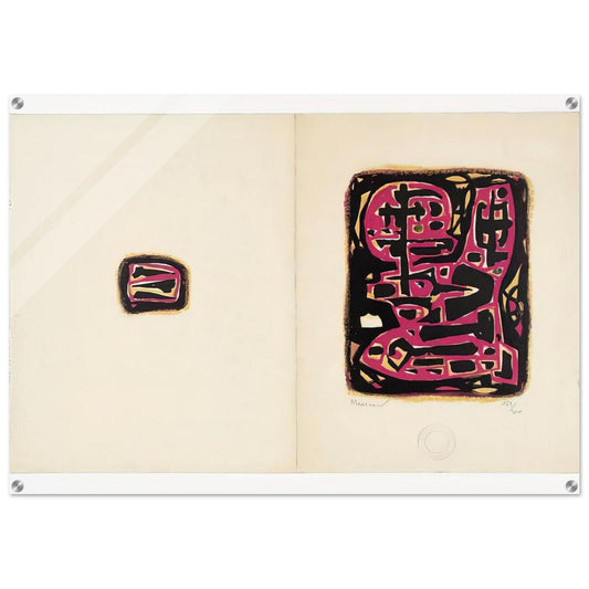 Untitled - 1952 - Alfred Manessier Acrylic Print - 70x100 cm / 28x40″ inches | Alfred Manessier Wall Art | Alfred Manessier Prints