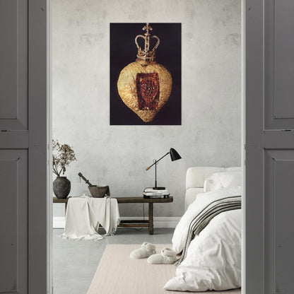 THE ROYAL HEART - Salvador Dali Brushed Aluminum Print - 70x100 cm / 28x40 inches | Salvador Dali Aluminum Print | Salvador Dali Prints