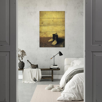 THE RED MODEL 1934 - Rene Magritte Brushed Aluminum Print - 70x100 cm / 28x40 inches | Rene Magritte Aluminum Print | Rene Magritte Prints