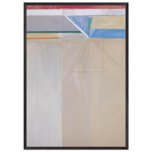 Ocean Park 46 - Richard Diebenkorn 70x100 cm / 28x40 inches Framed Art Print – Black Wooden Frame