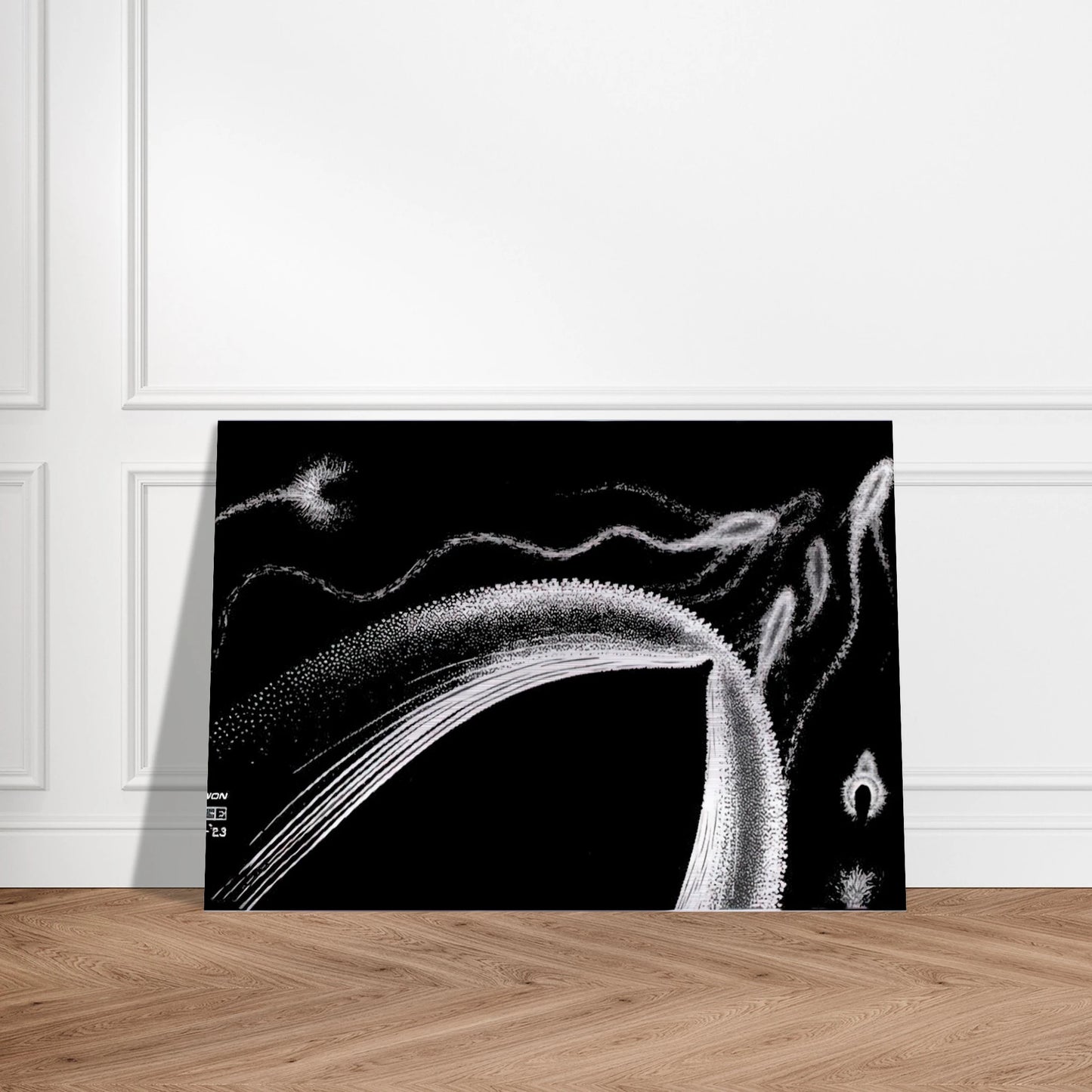 DOLPHINS - MC Escher Brushed Aluminum Print - 70x100 cm / 28x40 inches | MC Escher Aluminum Print | MC Escher Prints