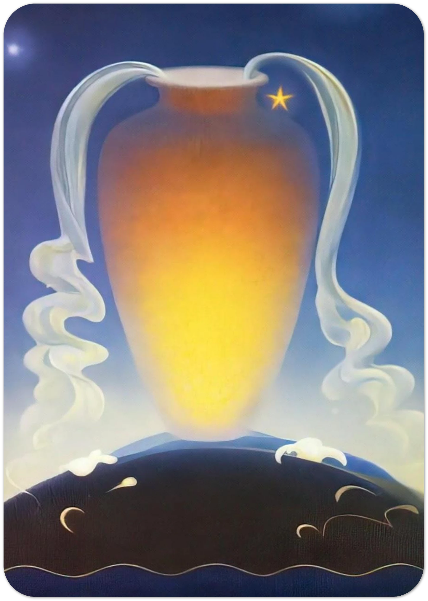 Even Song - 1930 By Agnes Lawrence Pelton Pack of 10 Post Cards | Agnes Lawrence Pelton Post Cards | A6 (10.5 x 14.8 cm) - 4.1 x 5.8 inches