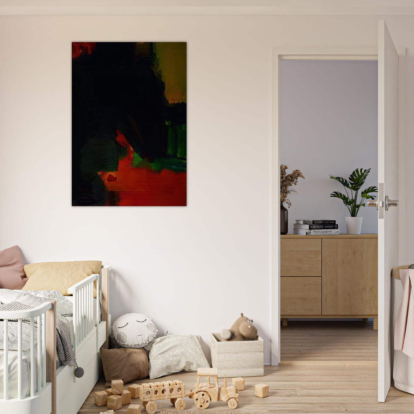 Nocturnal Splendor - Hans Hofmann Brushed Aluminum Print - 70x100 cm / 28x40 inches | Hans Hofmann Aluminum Print | Hans Hofmann Prints
