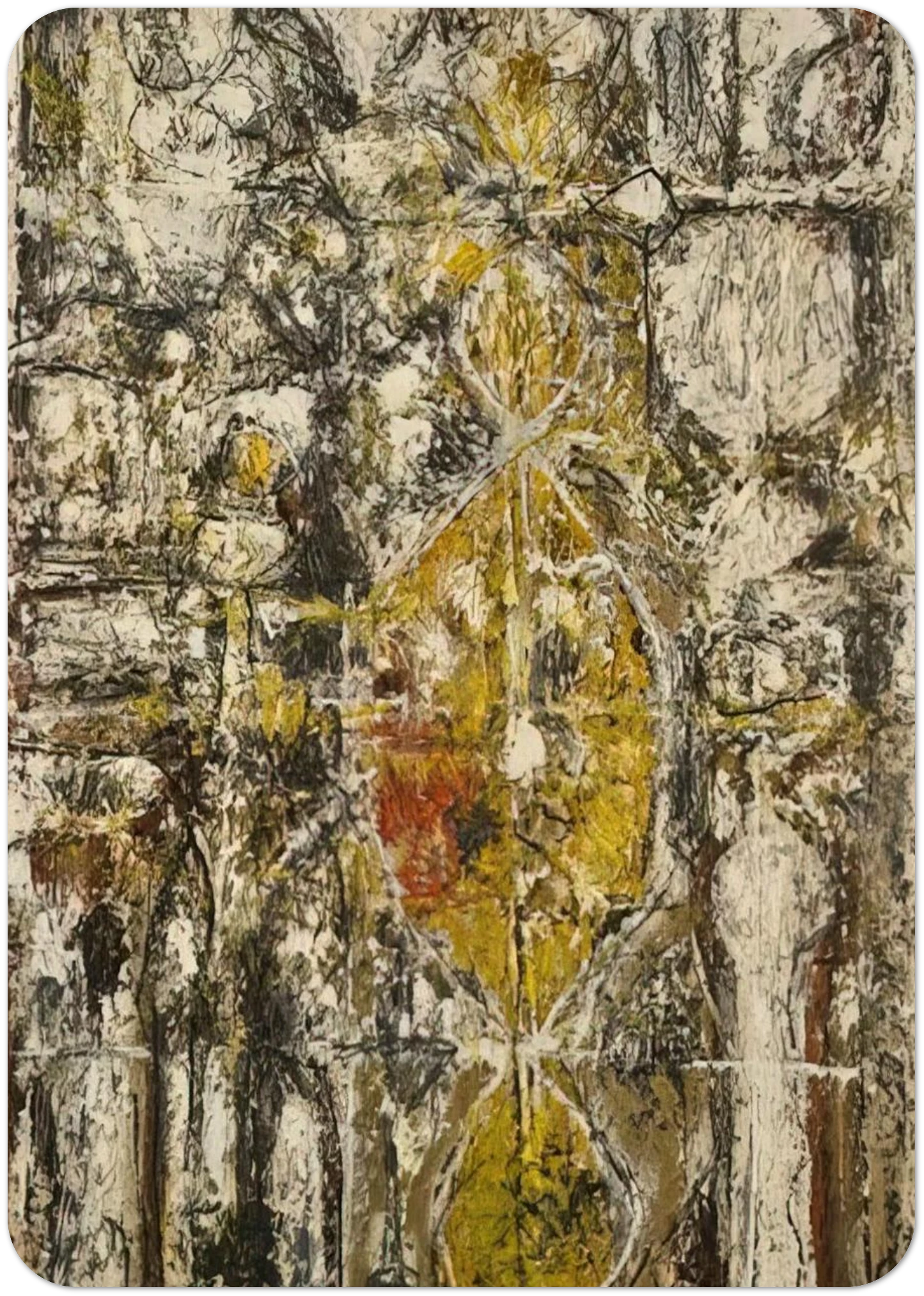 Cascella II By Richard Pousette-Dart Pack of 10 Post Cards | Richard Pousette-Dart Post Cards | A6 (10.5 x 14.8 cm) - 4.1 x 5.8 inches
