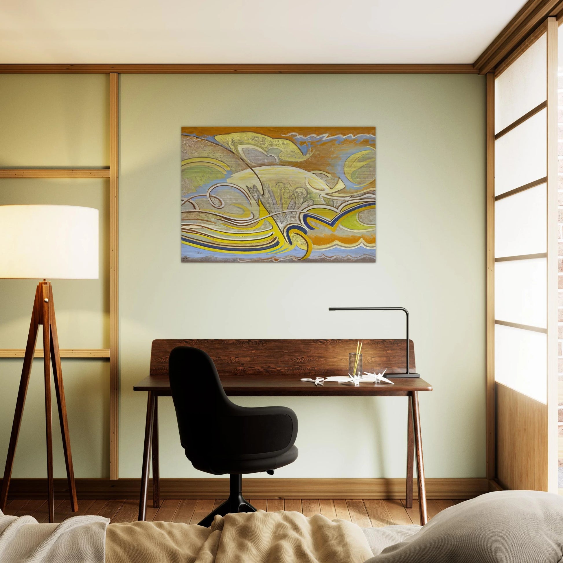 Abstraction 30 - 1955 - Lawren Harris Brushed Aluminum Print - 70x100 cm / 28x40 inches | Lawren Harris Aluminum Print | Lawren Harris Prints