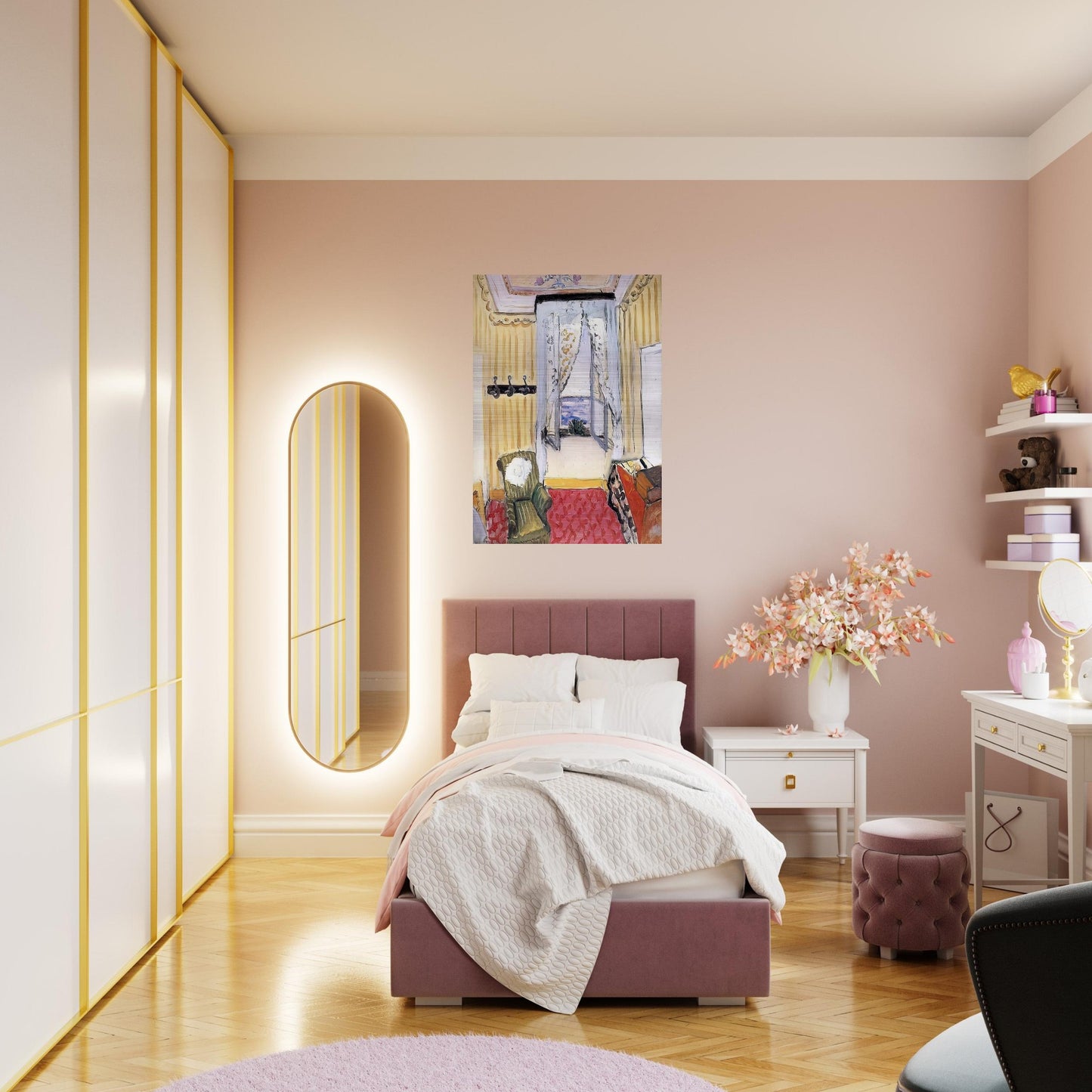 MY ROOM AT THE BEAU RIVAGE 1918 - Henri Matisse Brushed Aluminum Print - 70x100 cm / 28x40 inches | Henri Matisse Aluminum Print | Henri Matisse Prints