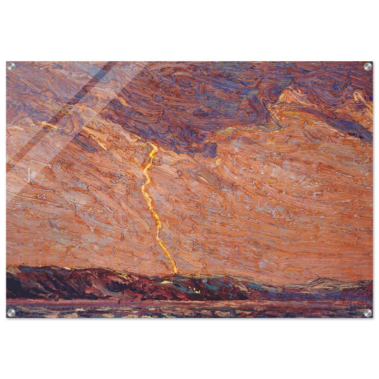 LIGHTNING CANOE LAKE 1915 - Tom Thomson Acrylic Print - 70x100 cm / 28x40″ inches