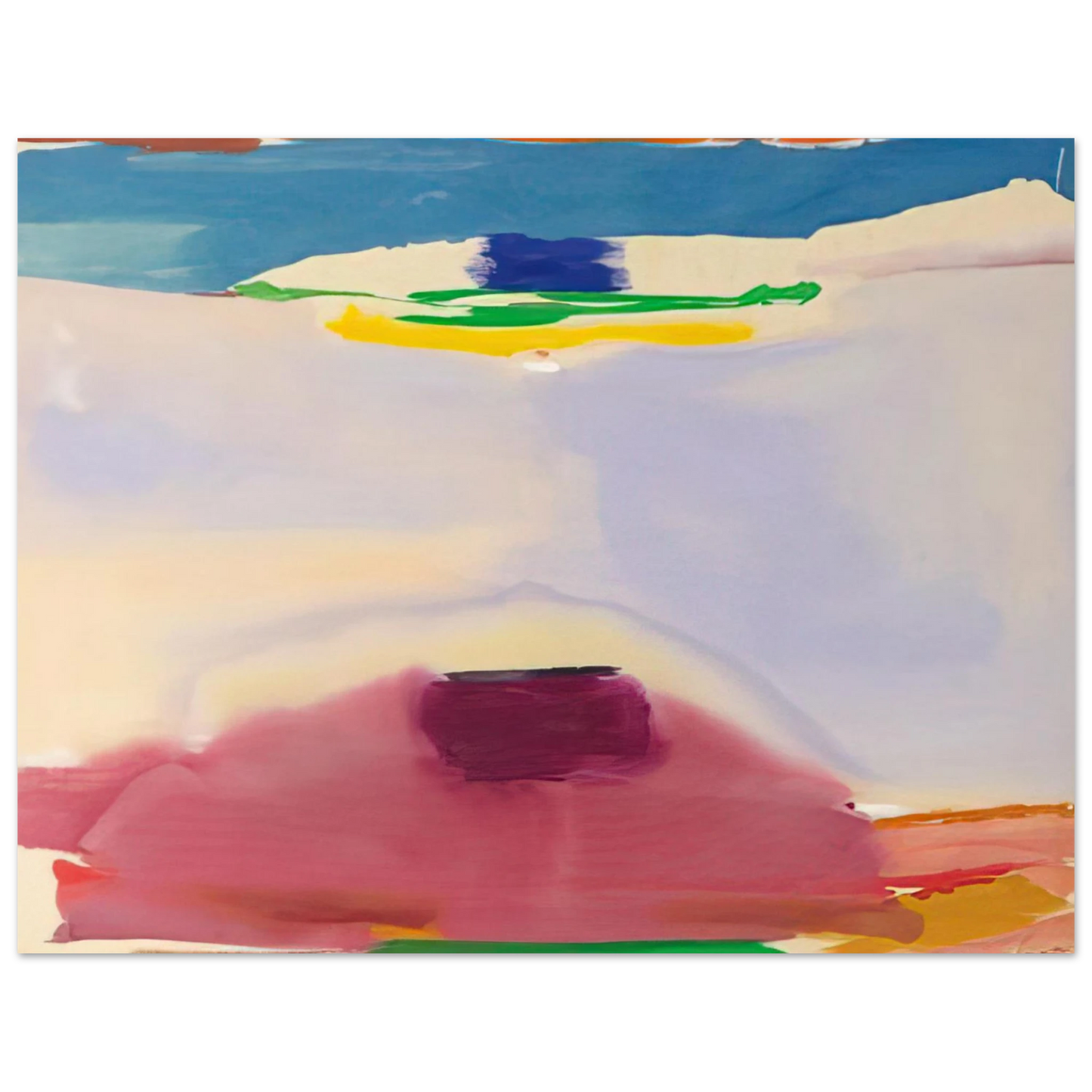 Helen Frankenthaler - Leveling - 1973 Wall art - 30x45 cm / 12x18 inches - Fine Art Poster-canvas - -
