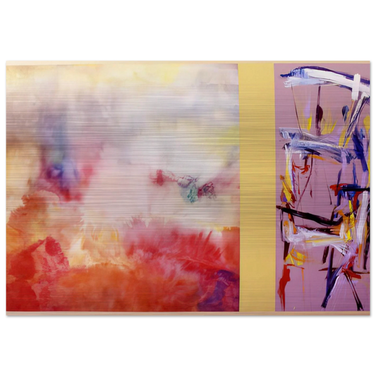 Ancient Jerusalem - 1992 - Ronnie Landfield Brushed Aluminum Print - 70x100 cm / 28x40 inches | Ronnie Landfield Aluminum Print | Ronnie Landfield Prints