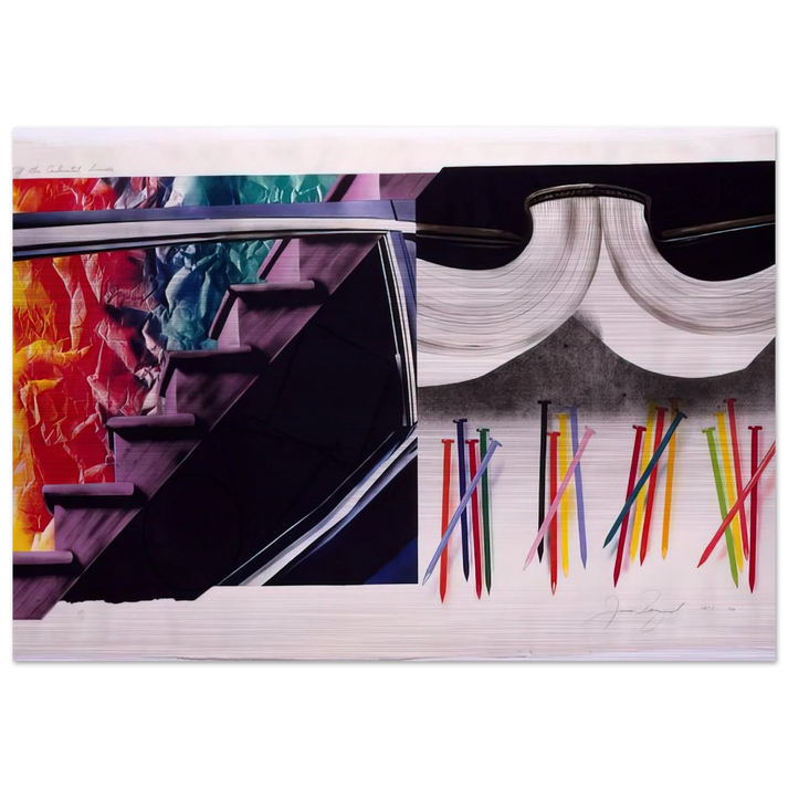Off the Continental Divide - James Rosenquist Brushed Aluminum Print - 70x100 cm / 28x40 inches | James Rosenquist Aluminum Print | James Rosenquist Prints