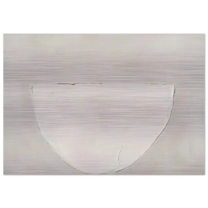 Bowl White on Grey - 1962 - William Scott Brushed Aluminum Print - 70x100 cm / 28x40 inches | William Scott Aluminum Print | William Scott Prints