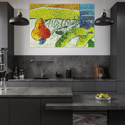 Caju e Bananas - Naïve Art Primitivism - Aldemir Martins Art Prints - 100x150 cm / 40x60″ inches | Aldemir Martins Poster | Aldemir Martins Prints