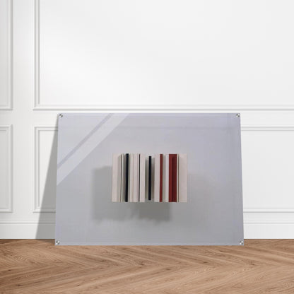 RELIEF CONSTRUCTION IN WHITE BLACK AND MAROON 1963 - Victor Pasmore Acrylic Print - 70x100 cm / 28x40″ inches