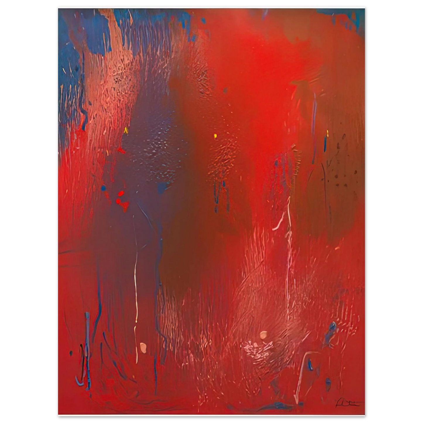 Helen Frankenthaler - Warrior, 1991- Wall Art - 21x29.7 cm / 8x12" - Fine Art Poster-canvas - -