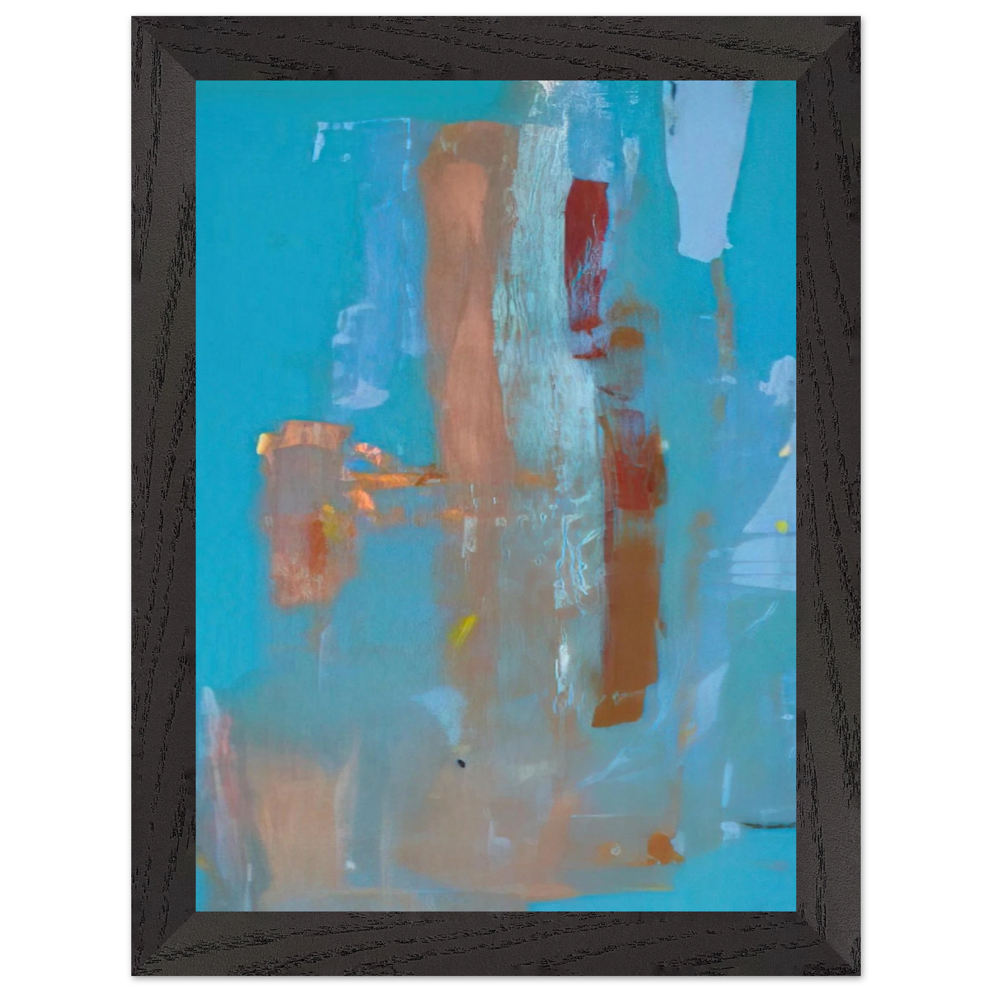 Helen Frankenthaler - In on Blue - 1976 Wall art - 28x43  cm / XL (11x17 inches) - Fine Art Poster-canvas - -
