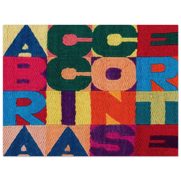 Alighiero Boetti - A BRACCIA CONSERTE 1994  75x100 cm / 30x40inches Fine Art Poster