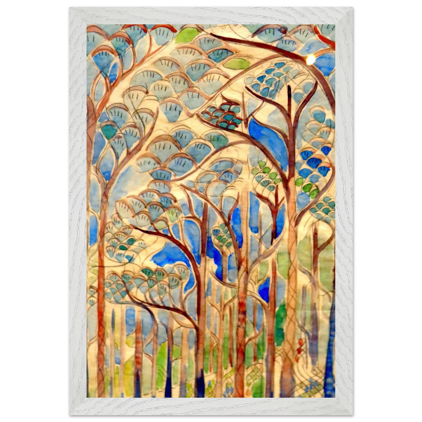 Walter Inglis Anderson - Walter Anderson Wall art - A2 (42 x 59.4  cm) - Premium Wooden Framed Poster With Fine Art Paper-canvas - Black frame