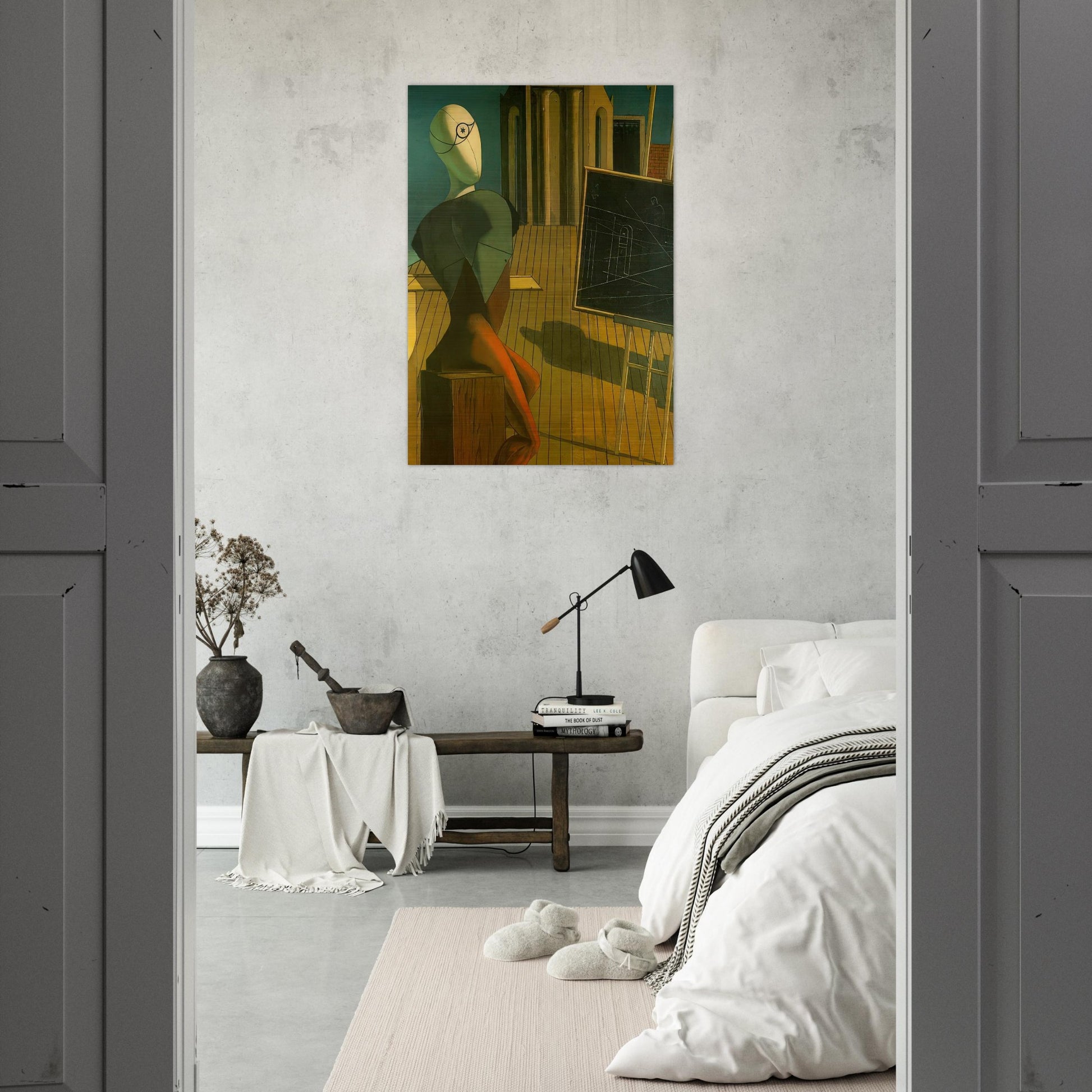 THE PROFIT 1915 - Giorgio de Chirico Brushed Aluminum Print - 70x100 cm / 28x40 inches | Giorgio de Chirico Aluminum Print | Giorgio de Chirico Prints