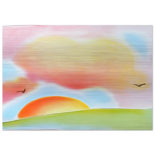 FREEDOM 1980 - Peter Max Brushed Aluminum Print - 70x100 cm / 28x40 inches | Peter Max Aluminum Print | Peter Max Prints