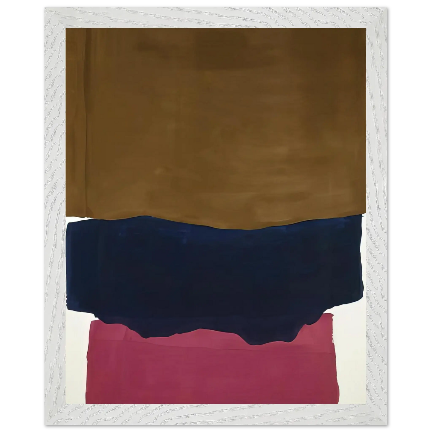 Helen Frankenthaler - Indian Summer - 1967 Wall art - 30x45 cm / 12x18 Inches - Premium Wooden Framed Poster With Fine Art Paper - White frame