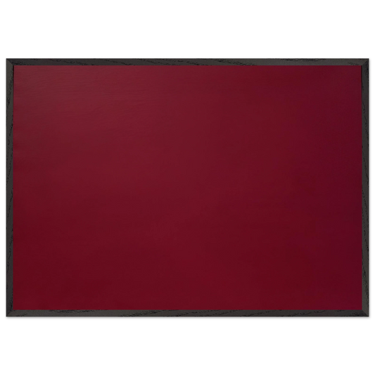 Microchromie 71 ZL Fushia - Fernand Leduc 70x100 cm / 28x40 inches Framed Art Print – Black Wooden Frame