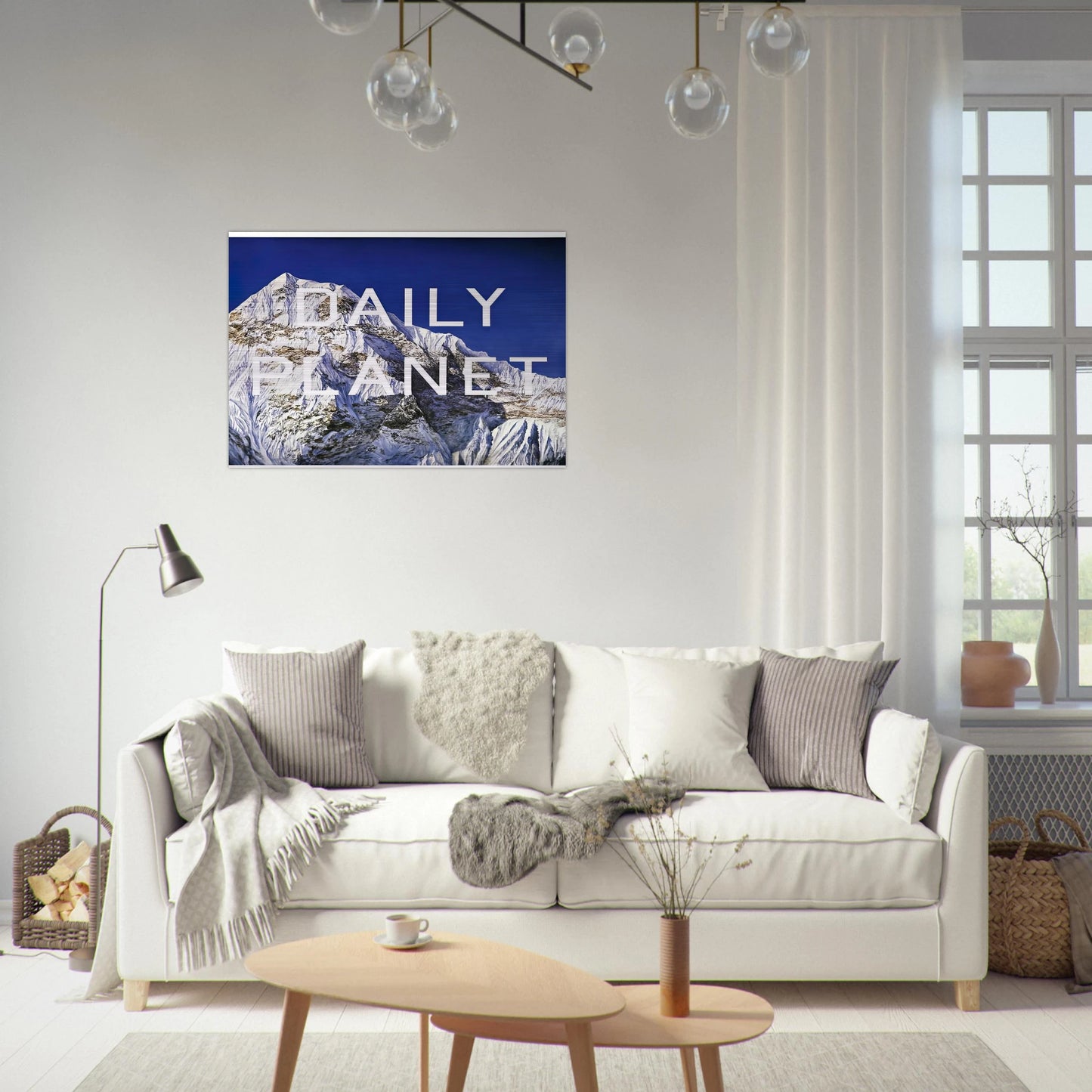 DAILY PLANET 2003 - Edward Ruscha Brushed Aluminum Print - 70x100 cm / 28x40 inches | Edward Ruscha Aluminum Print | Edward Ruscha Prints