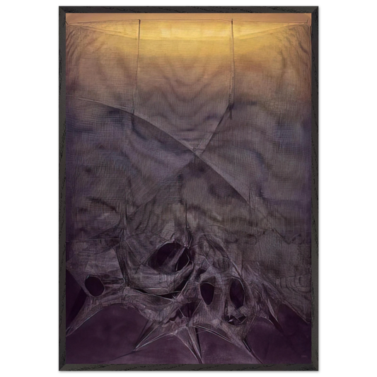 Espejo Herido XV - 1990 - Manuel Rivera 70x100 cm / 28x40 inches Framed Art Print – Black Wooden Frame