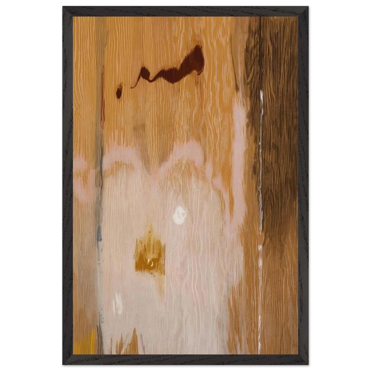 Helen Frankenthaler - Tales of Genji VI - 1998 Wall art - 40x50 cm / 16x20 inches - Premium Wooden Framed Poster With Fine Art Paper-canvas - White frame