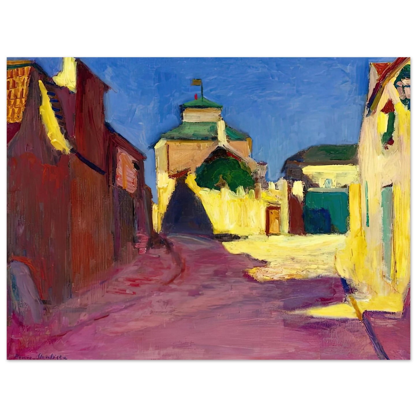 Henri Matisse - UNE RUE A ARCUEIL 1904  75x100 cm / 30x40inches Fine Art Poster