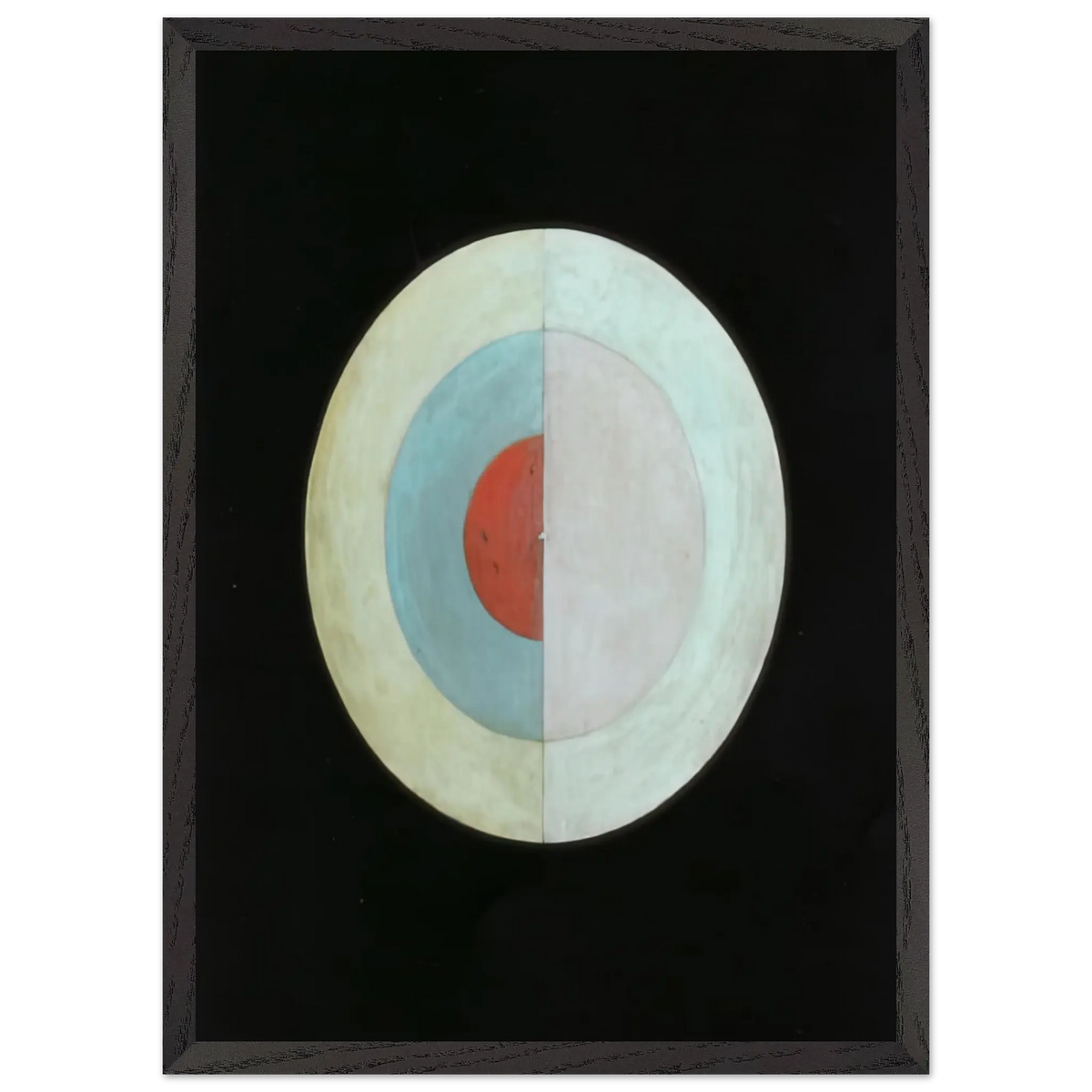 Hilma af Klint - THE SWAN NO 16 1915 Wall art - 70x100 cm / 28x40 Inches - Premium Wooden Framed Poster With Fine Art Paper - White frame