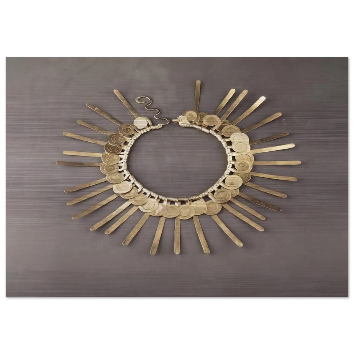 NECKLACE 1937 - Alexander Calder Brushed Aluminum Print - 70x100 cm / 28x40 inches | Alexander Calder Aluminum Print | Alexander Calder Prints