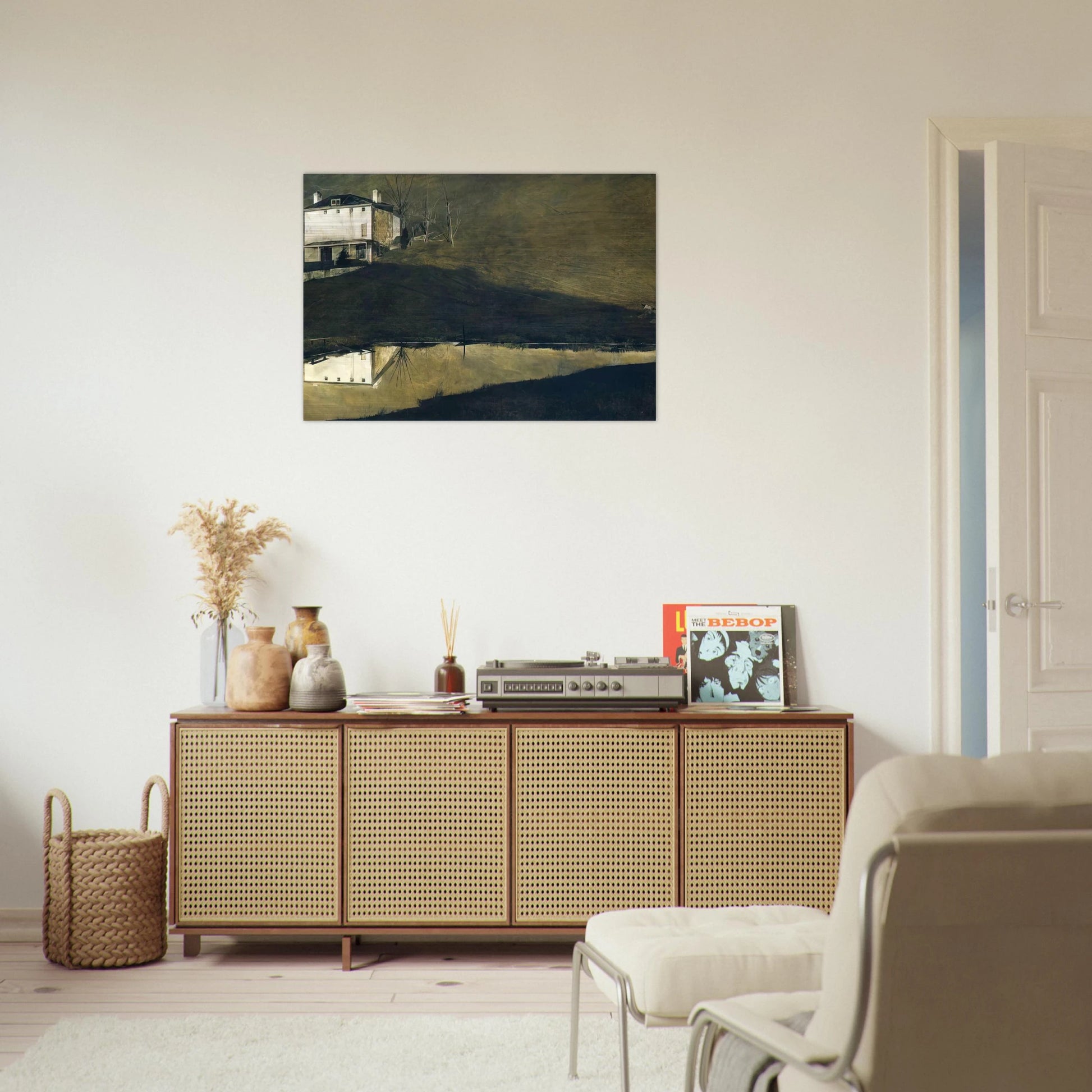 BROWN SWISS - Andrew Wyeth Brushed Aluminum Print - 70x100 cm / 28x40 inches | Andrew Wyeth Aluminum Print | Andrew Wyeth Prints