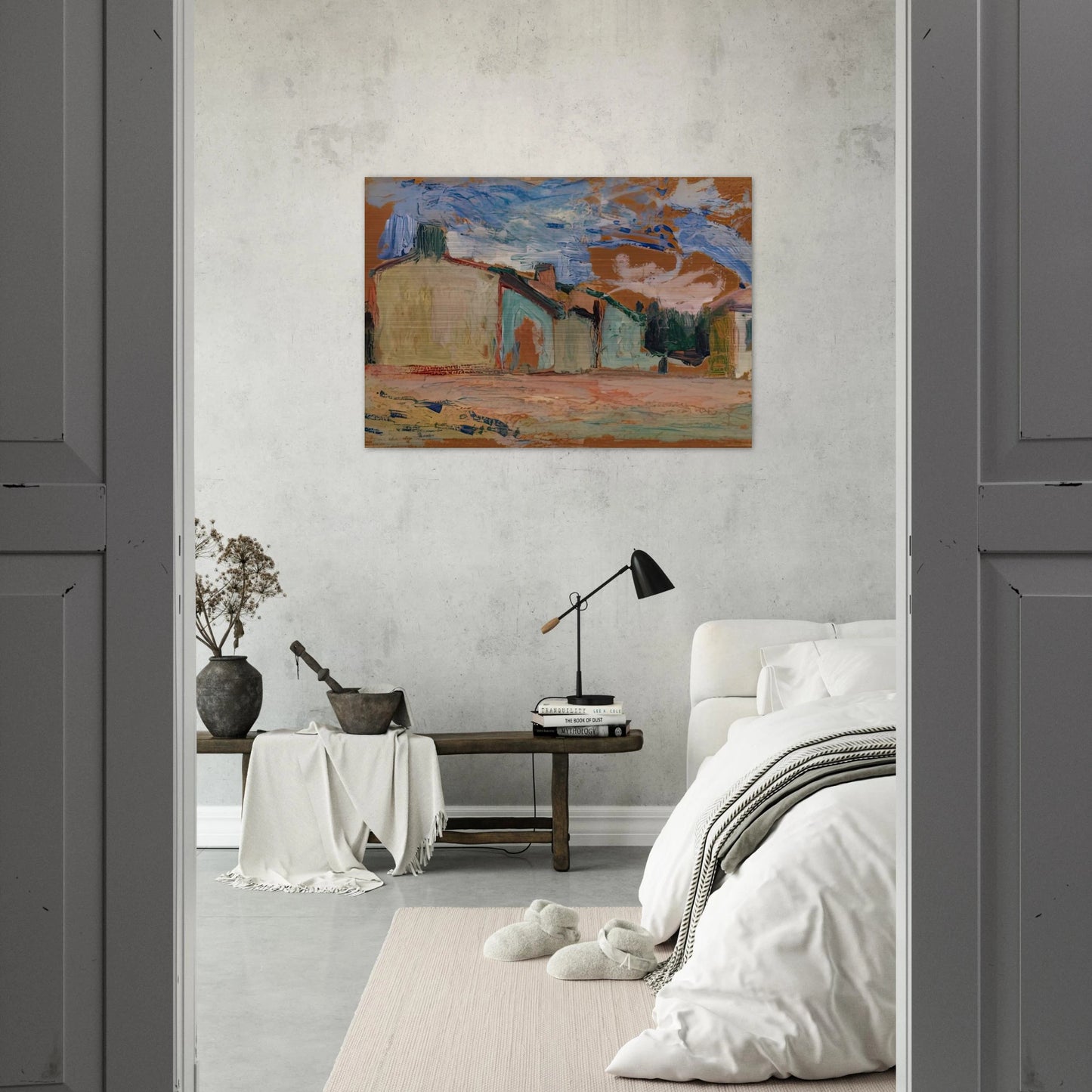 HOUSES FENOUILLET 1898 - Henri Matisse Brushed Aluminum Print - 70x100 cm / 28x40 inches | Henri Matisse Aluminum Print | Henri Matisse Prints