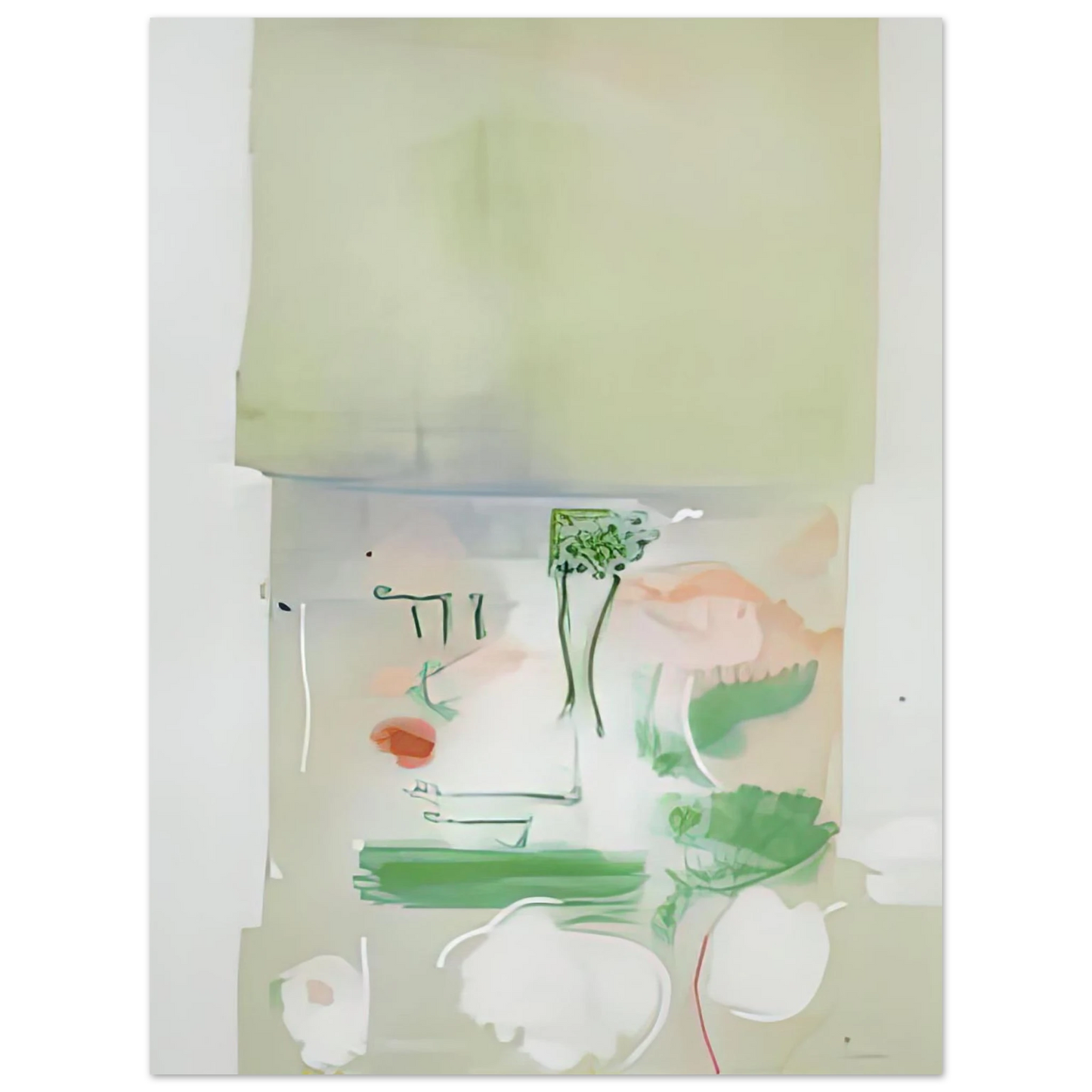 Helen Frankenthaler - Faerie Tale, 1988- Wall Art - 21x29.7 cm / 8x12" - Fine Art Poster-canvas - -