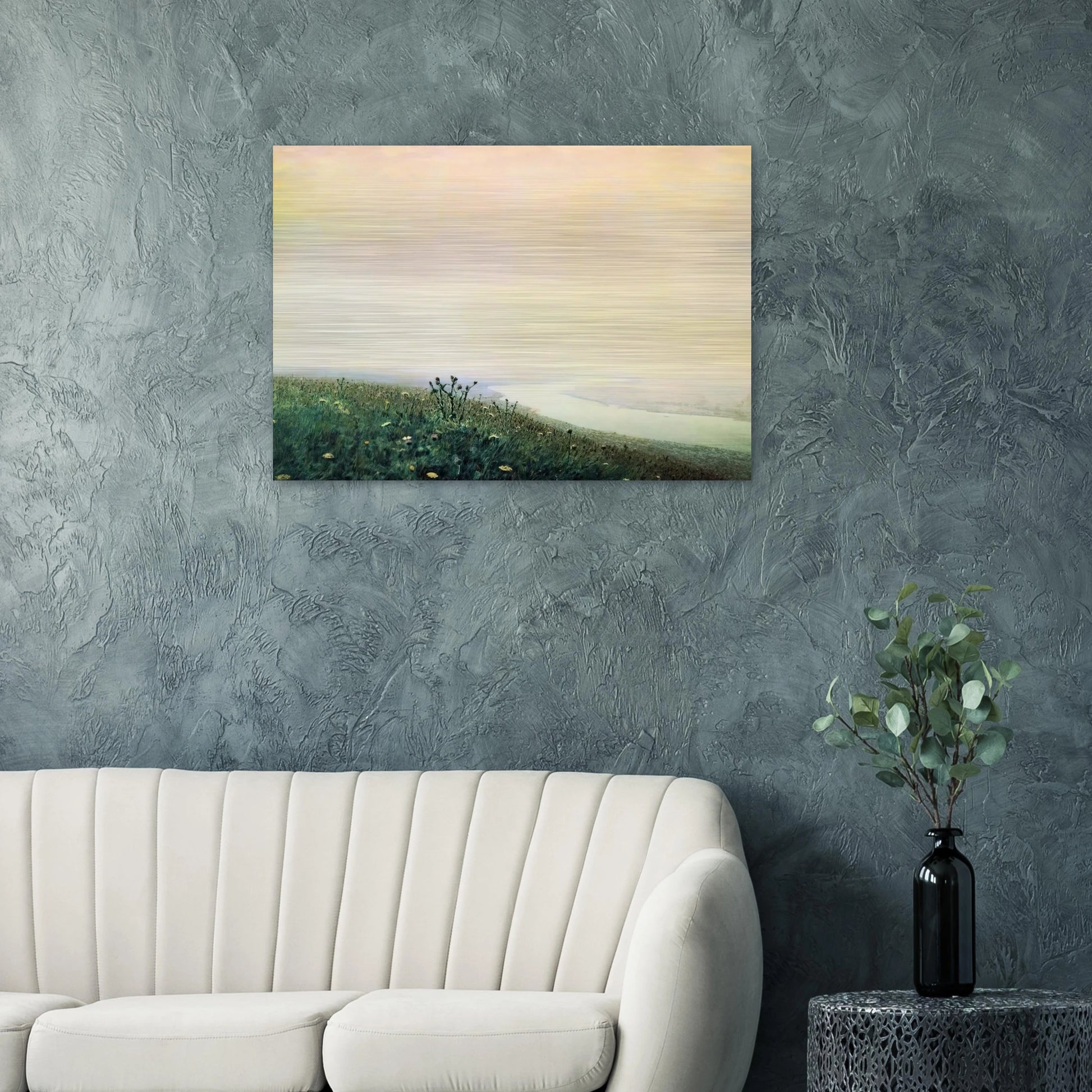 Dnieper in the morning - Arkhyp Kuindzhi Brushed Aluminum Print - 70x100 cm / 28x40 inches | Arkhyp Kuindzhi Aluminum Print | Arkhyp Kuindzhi Prints