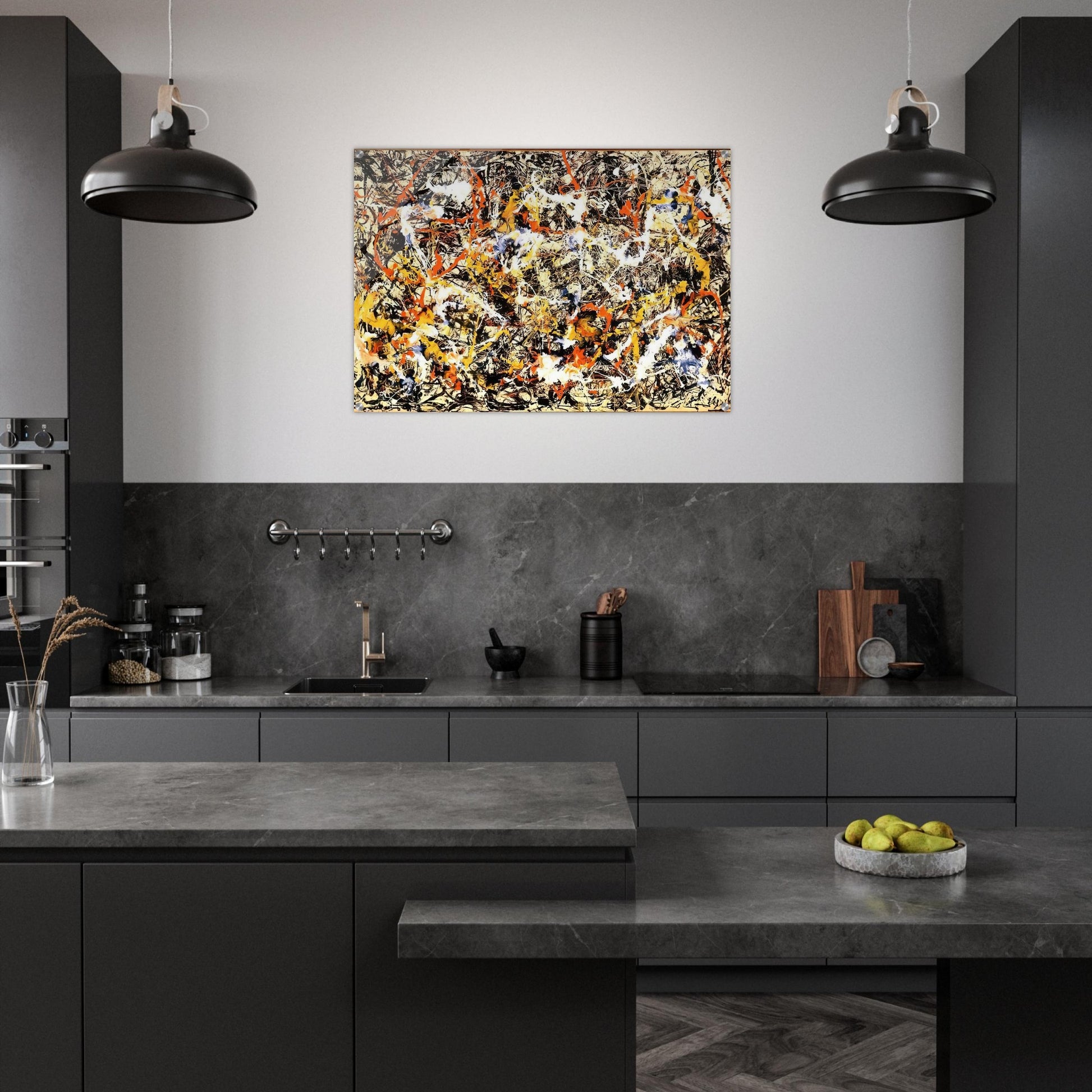 CONVERGENCE 1952 - Jackson Pollock Acrylic Print - 70x100 cm / 28x40″ inches | Jackson Pollock Wall Art | Jackson Pollock Prints