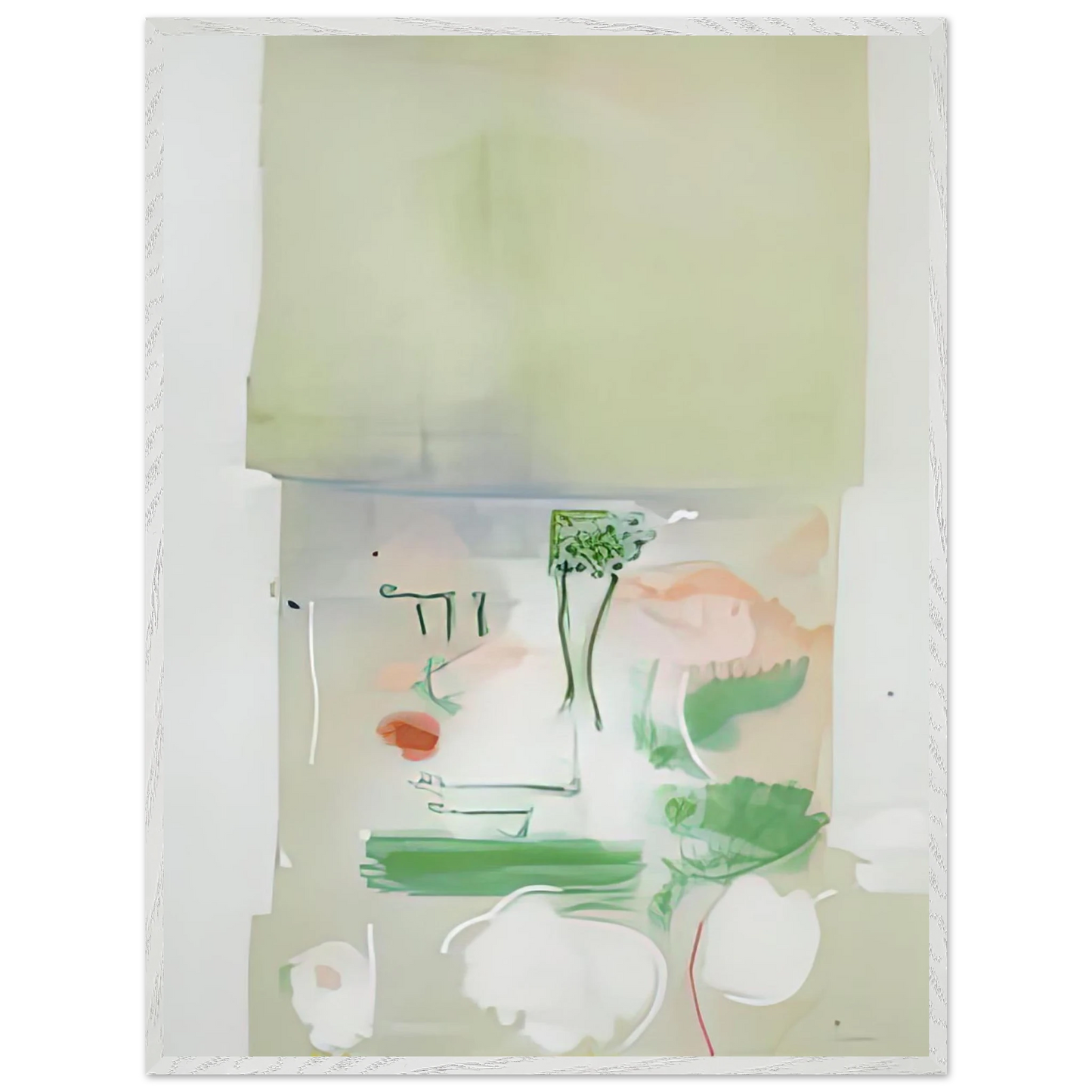 Helen Frankenthaler - Faerie Tale, 1988- Wall Art - 21x29.7 cm / 8x12" - Premium Wooden Framed Poster With Fine Art Paper-canvas - Wood frame