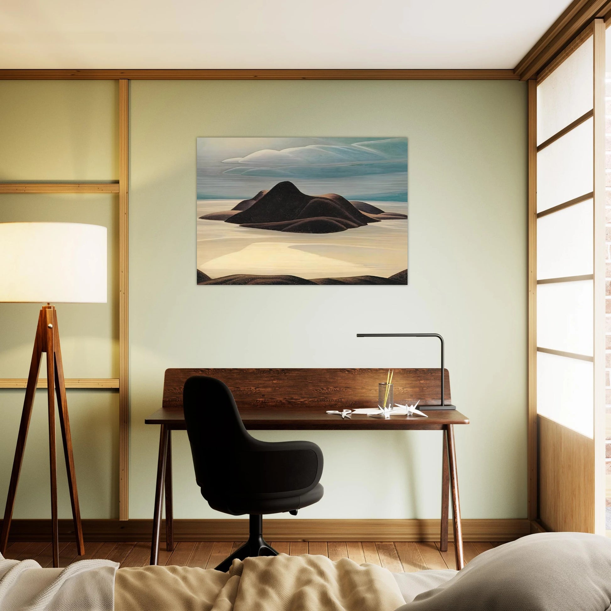 Pic Island, Lake Superior - 1924 - Lawren Harris Brushed Aluminum Print - 70x100 cm / 28x40 inches | Lawren Harris Aluminum Print | Lawren Harris Prints