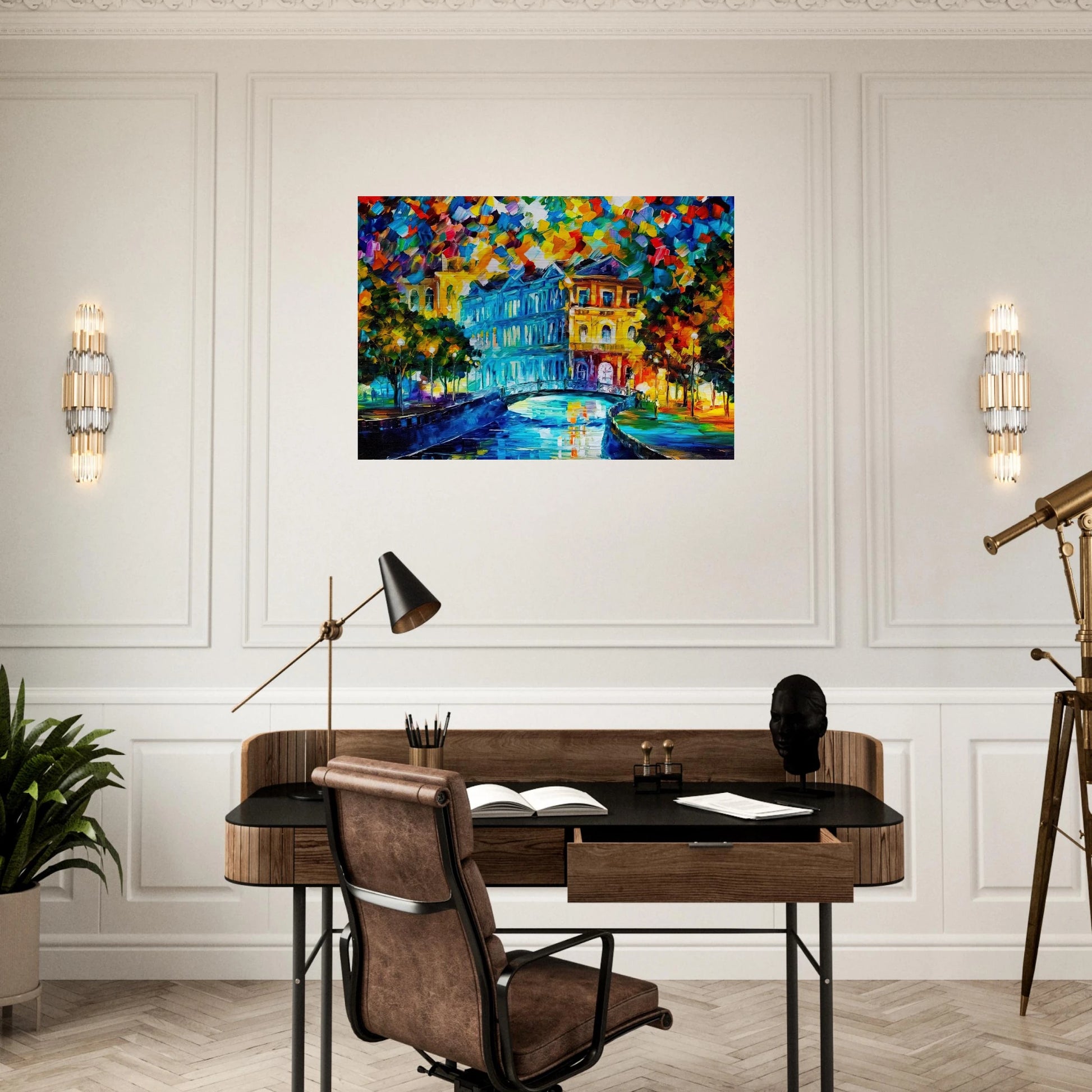 Leonid Afremov - Leonid Afremov Brushed Aluminum Print - 70x100 cm / 28x40 inches | Leonid Afremov Aluminum Print | Leonid Afremov Prints