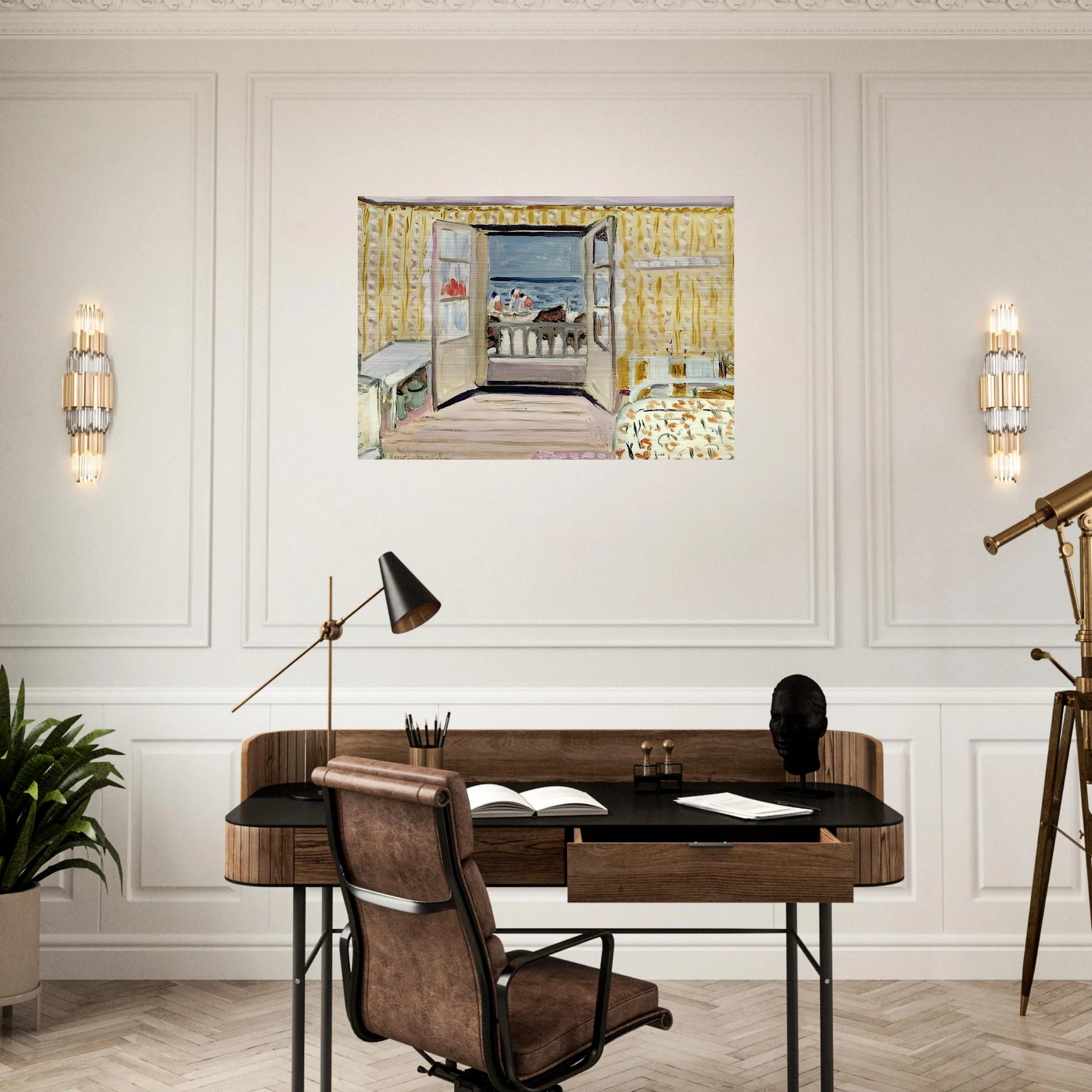 INTERIOR JULY 14TH ETRETAT 1920 - Henri Matisse Brushed Aluminum Print - 70x100 cm / 28x40 inches | Henri Matisse Aluminum Print | Henri Matisse Prints