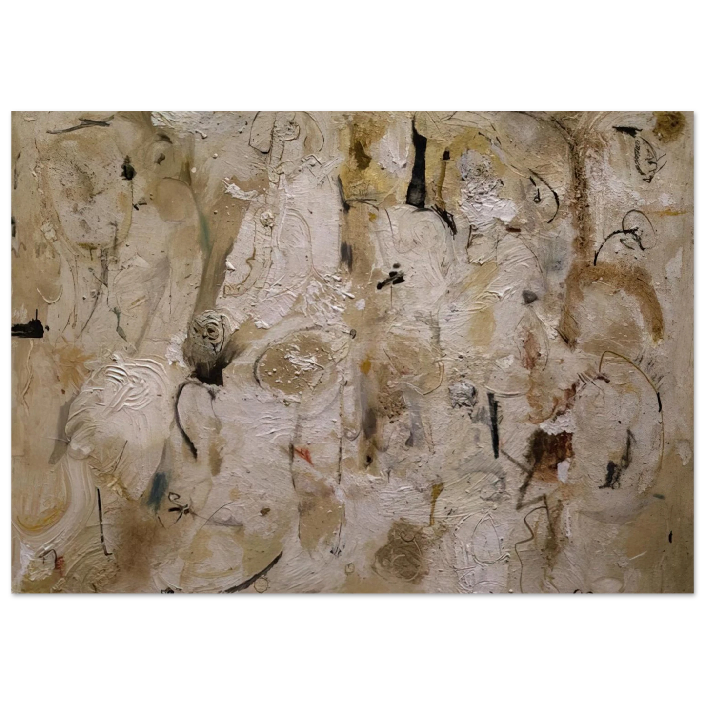 Helen Frankenthaler - Painted on 21st Street - 1951 Wall art - 30x40 cm / 12x16 inches - Premium Wooden Framed Poster With Fine Art Paper-canvas - White frame