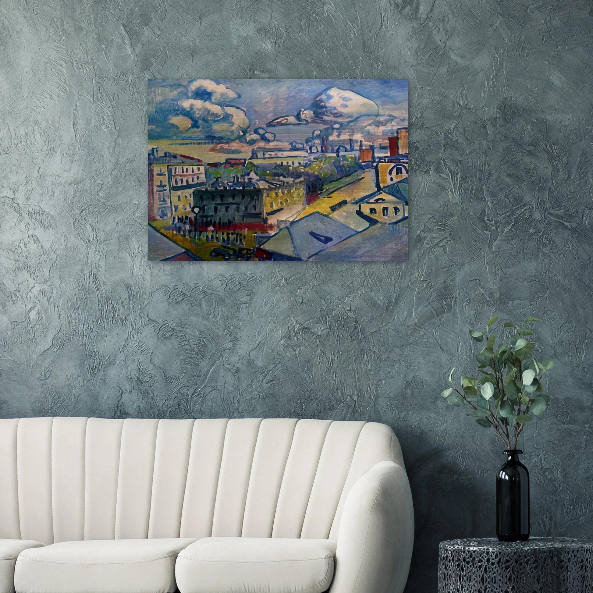MOSCOW ZUBOVSKAYA SQUARE STUDY 1916 - Wassily Kandinsky Brushed Aluminum Print - 70x100 cm / 28x40 inches | Wassily Kandinsky Aluminum Print | Wassily Kandinsky Prints