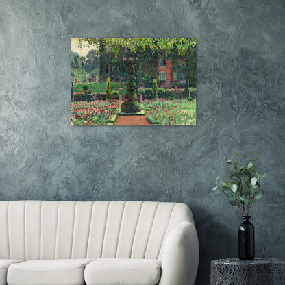 GARDEN IN SUMMER 1924 - Theo van Rysselberghe Brushed Aluminum Print - 70x100 cm / 28x40 inches | Theo van Rysselberghe Aluminum Print | Theo van Rysselberghe Prints