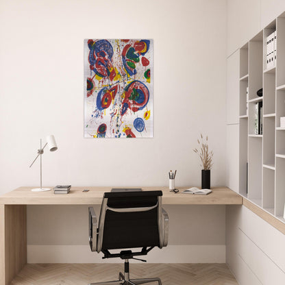 Bright Nothing - Sam Francis Brushed Aluminum Print - 70x100 cm / 28x40 inches | Sam Francis Aluminum Print | Sam Francis Prints