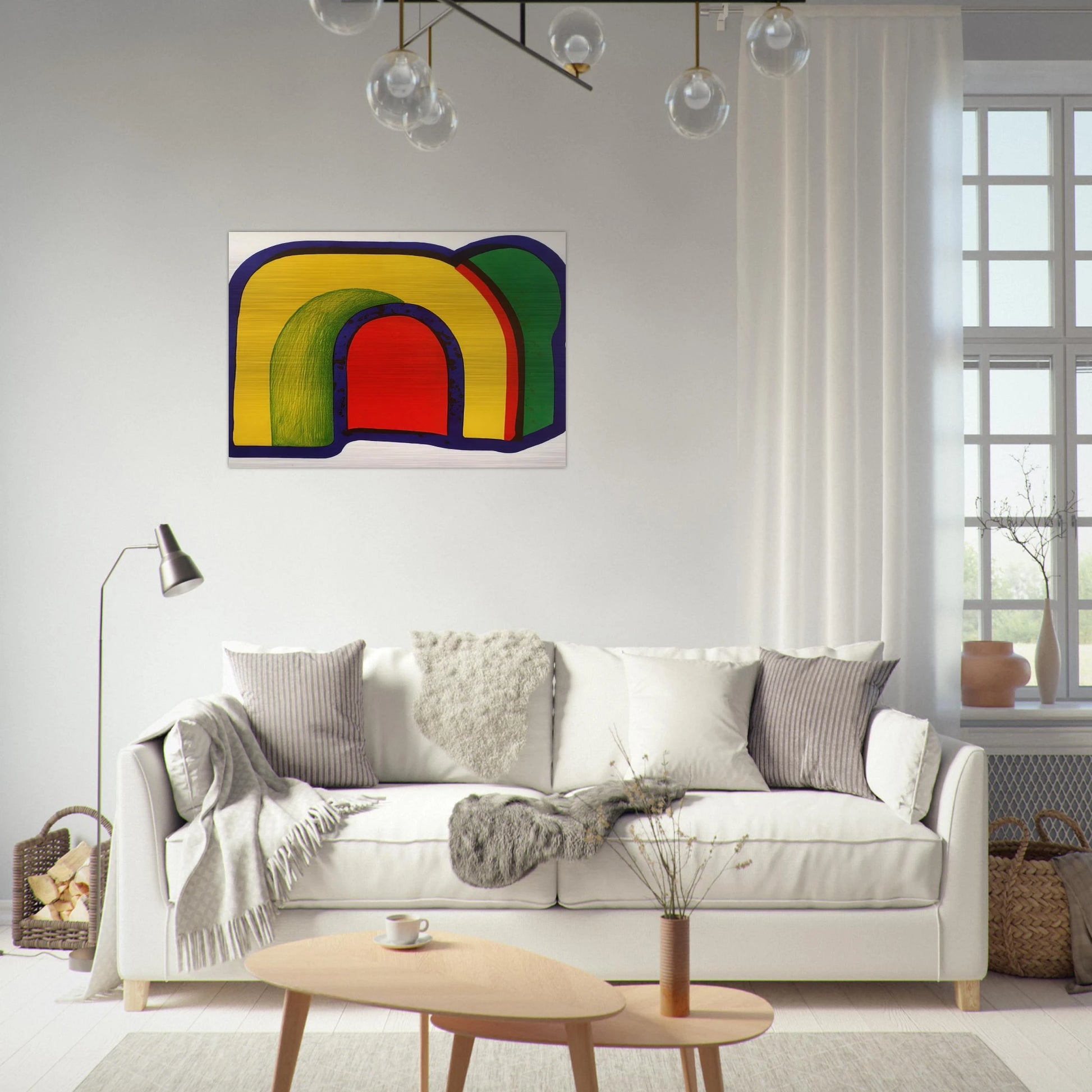 Arch - 1971 - Howard Hodgkin Brushed Aluminum Print - 70x100 cm / 28x40 inches | Howard Hodgkin Aluminum Print | Howard Hodgkin Prints