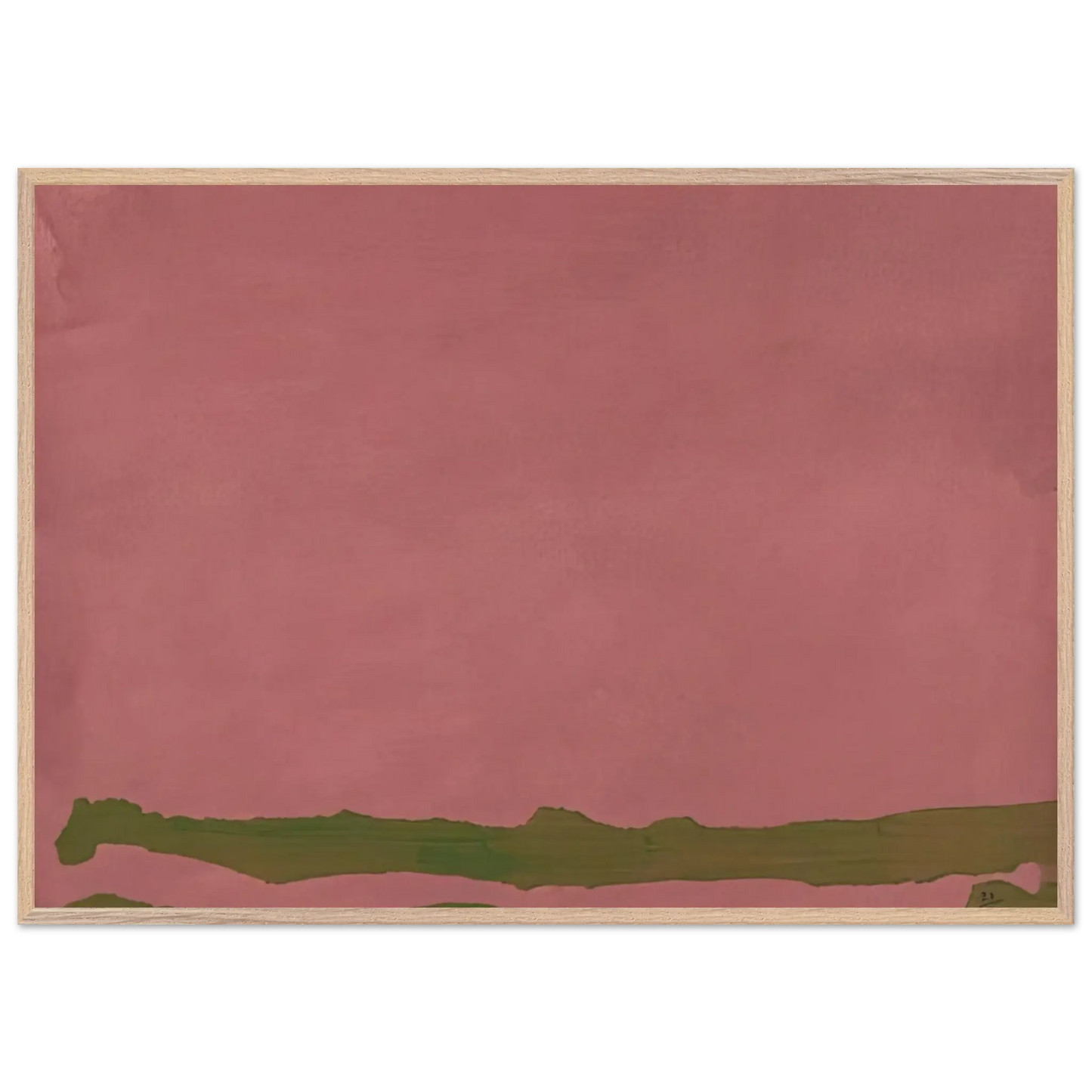 Helen Frankenthaler - Green Likes Mauve - 1970 Wall art - 21x29.7 cm / 8x12" - Fine Art Poster - -