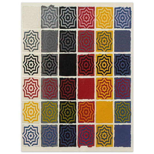 Sol LeWitt - Stars 8 Pointed  75x100 cm / 30x40inches Fine Art Poster